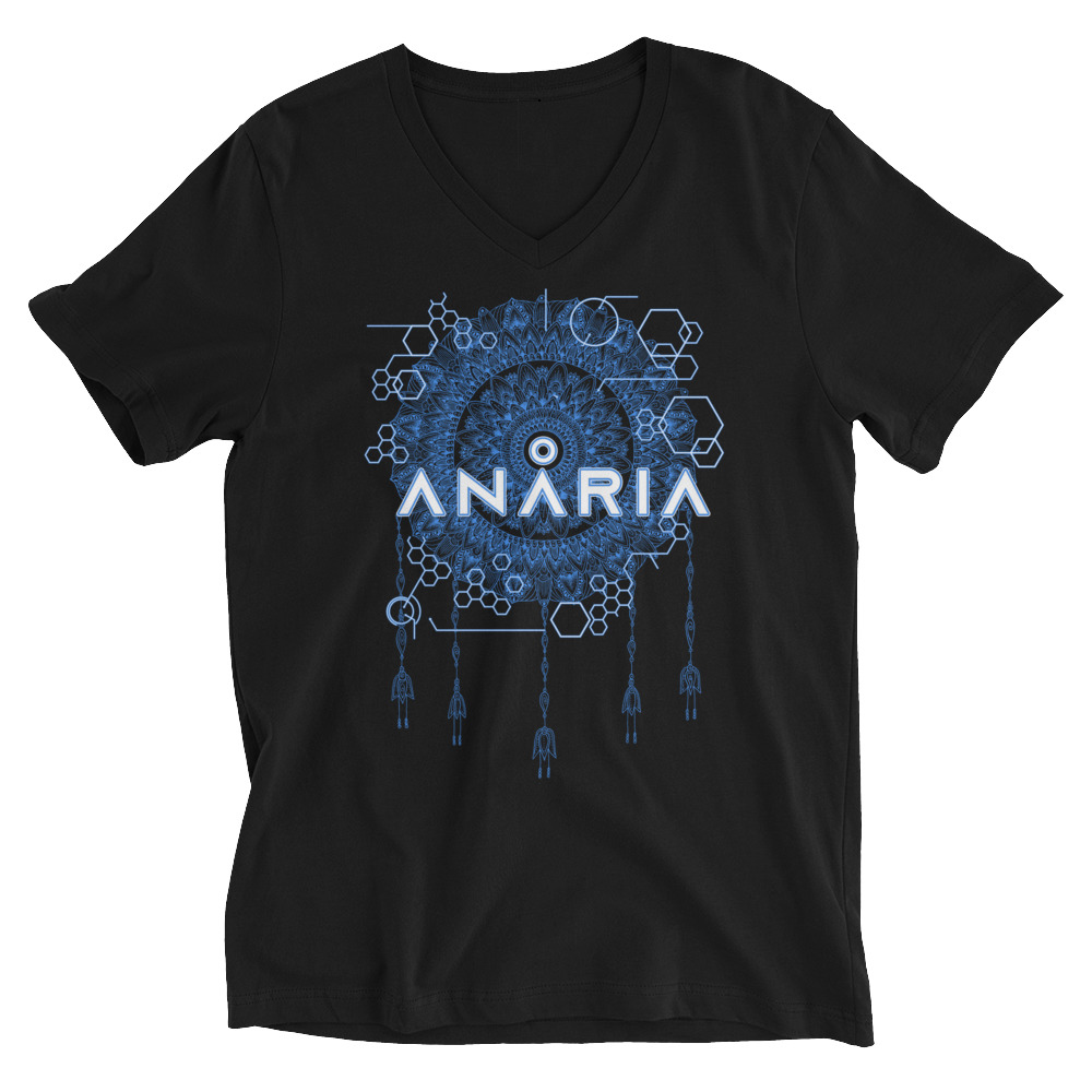 Blue Mandala Unisex V-Neck