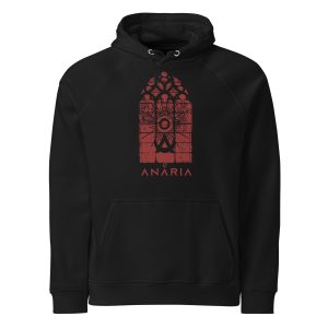 Unisex Red Stained Glass Hoodie